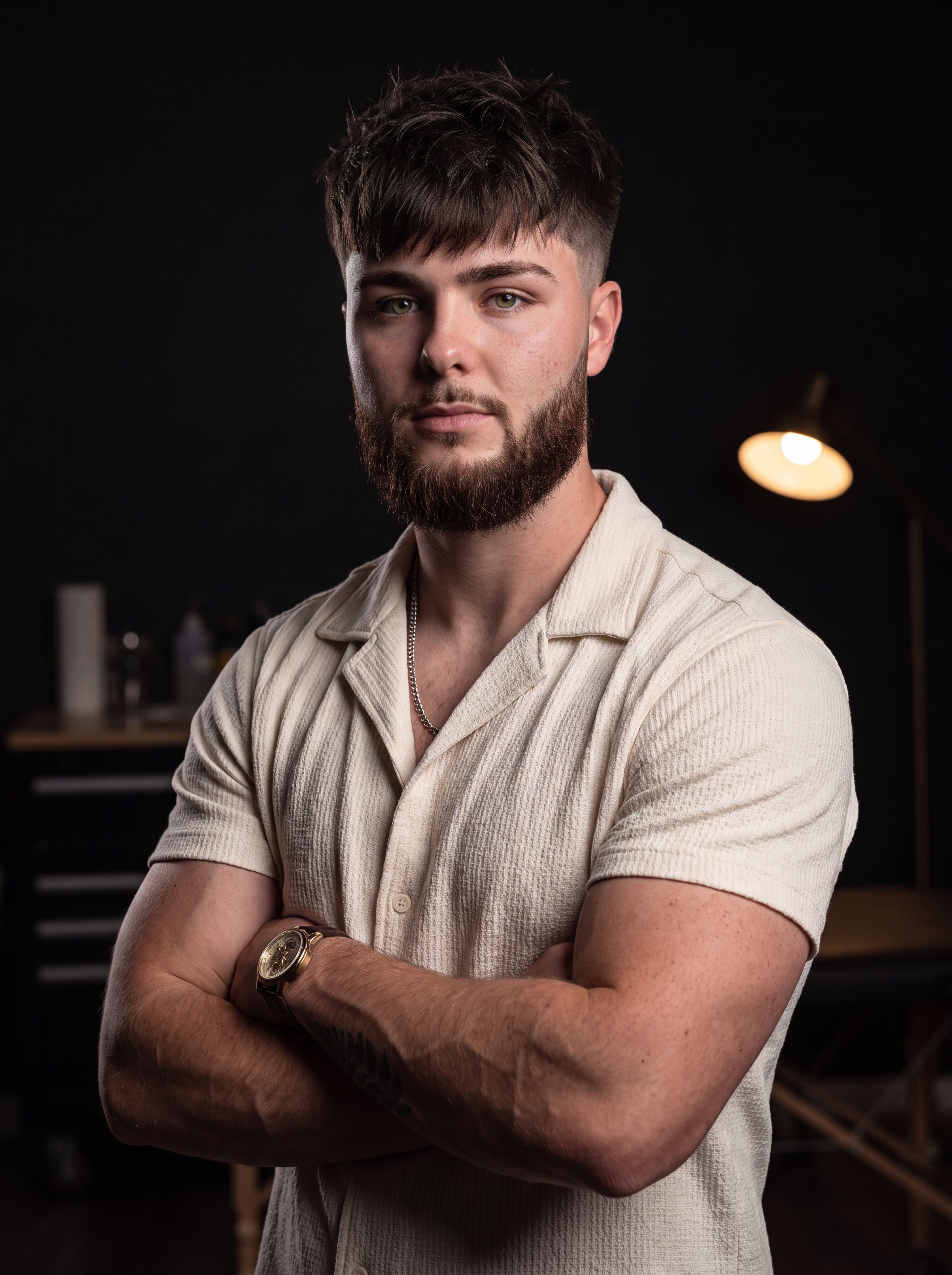 Portrait of Braden Tabor, tattoo artist